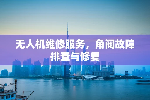无人机维修服务，角阀故障排查与修复