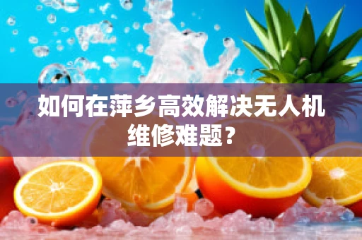 如何在萍乡高效解决无人机维修难题？