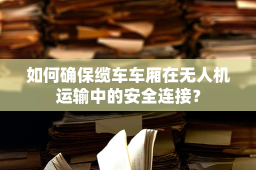 如何确保缆车车厢在无人机运输中的安全连接？