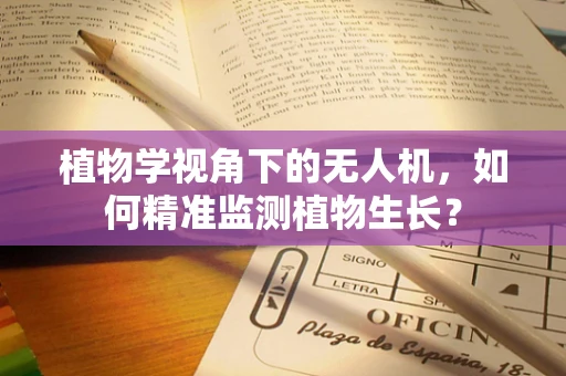 植物学视角下的无人机，如何精准监测植物生长？