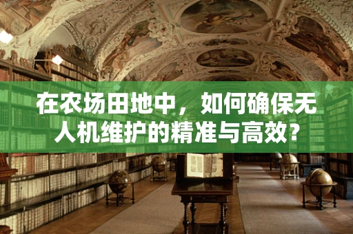 在农场田地中，如何确保无人机维护的精准与高效？