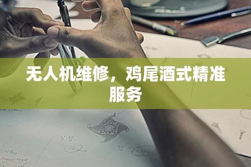 无人机维修，鸡尾酒式精准服务