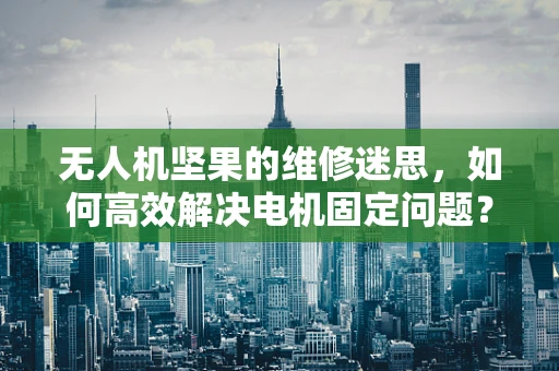 无人机坚果的维修迷思，如何高效解决电机固定问题？