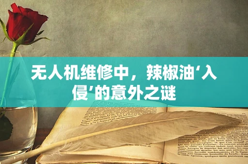 无人机维修中，辣椒油‘入侵’的意外之谜