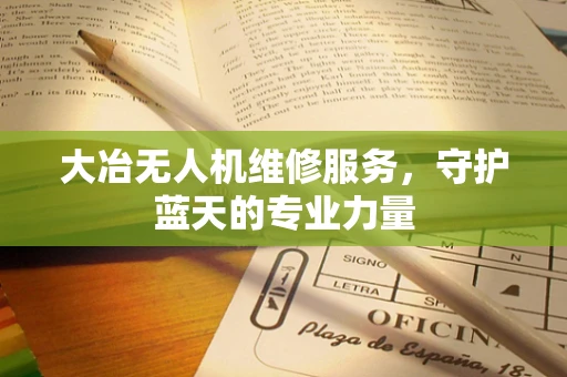 大冶无人机维修服务，守护蓝天的专业力量