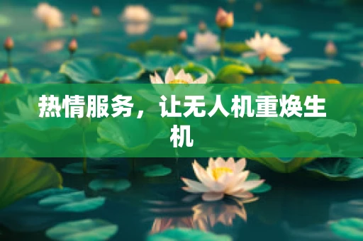 热情服务，让无人机重焕生机