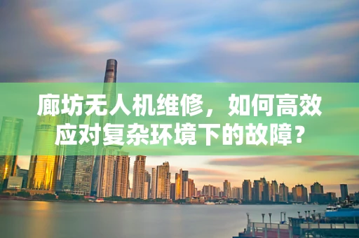 廊坊无人机维修，如何高效应对复杂环境下的故障？