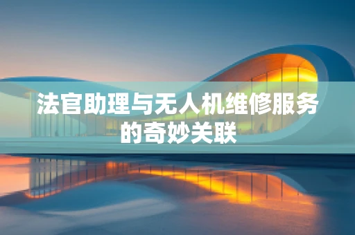 法官助理与无人机维修服务的奇妙关联