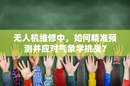 无人机维修中，如何精准预测并应对气象学挑战？