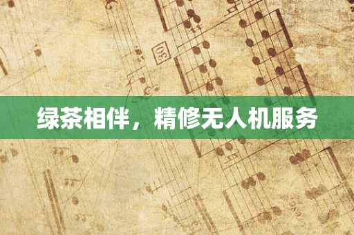 绿茶相伴，精修无人机服务