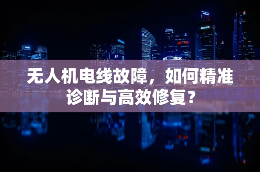 无人机电线故障，如何精准诊断与高效修复？