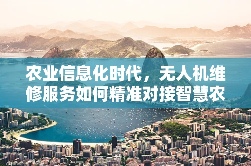 农业信息化时代，无人机维修服务如何精准对接智慧农田？