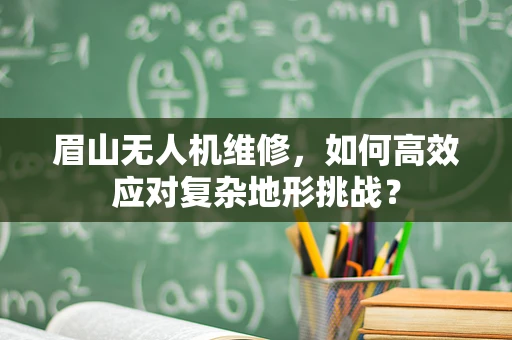 眉山无人机维修，如何高效应对复杂地形挑战？