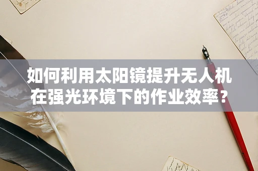 如何利用太阳镜提升无人机在强光环境下的作业效率？