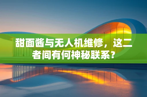 甜面酱与无人机维修，这二者间有何神秘联系？
