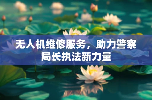 无人机维修服务，助力警察局长执法新力量