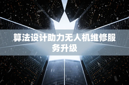 算法设计助力无人机维修服务升级