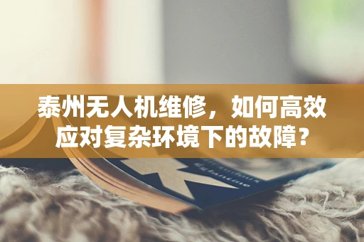 泰州无人机维修，如何高效应对复杂环境下的故障？