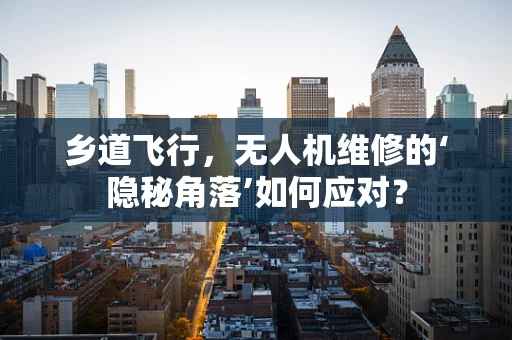 乡道飞行，无人机维修的‘隐秘角落’如何应对？