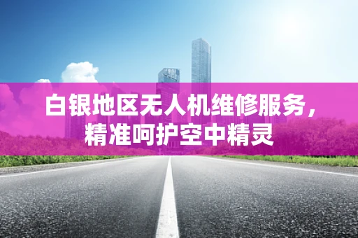 白银地区无人机维修服务，精准呵护空中精灵