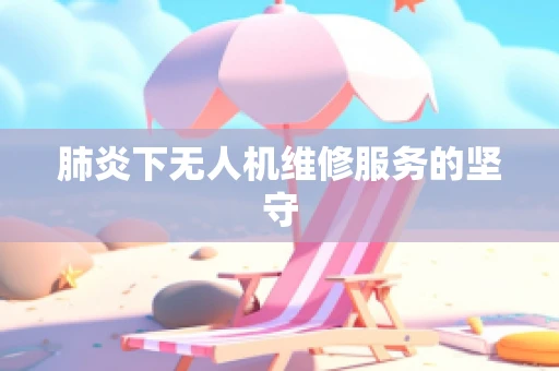 肺炎下无人机维修服务的坚守