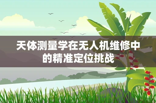 天体测量学在无人机维修中的精准定位挑战