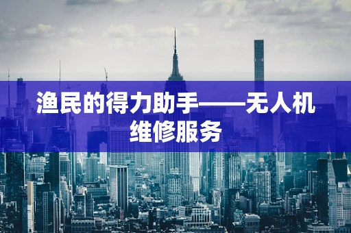渔民的得力助手——无人机维修服务