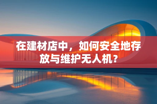 在建材店中，如何安全地存放与维护无人机？