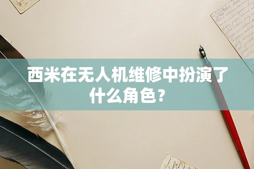 西米在无人机维修中扮演了什么角色？