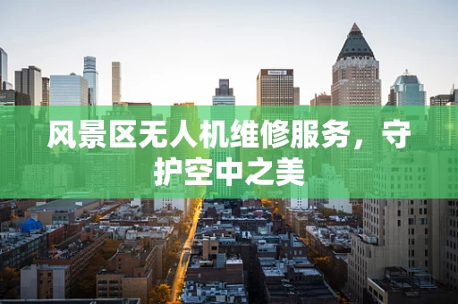 风景区无人机维修服务，守护空中之美