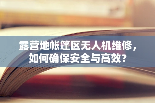 露营地帐篷区无人机维修，如何确保安全与高效？