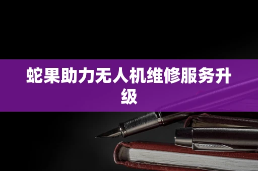 蛇果助力无人机维修服务升级