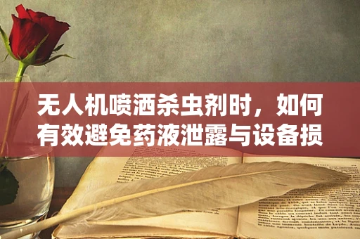 无人机喷洒杀虫剂时，如何有效避免药液泄露与设备损坏？