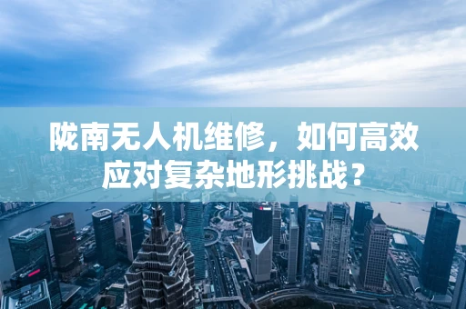 陇南无人机维修，如何高效应对复杂地形挑战？