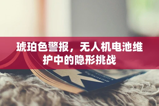 琥珀色警报，无人机电池维护中的隐形挑战