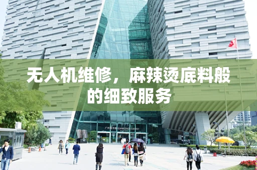 无人机维修，麻辣烫底料般的细致服务