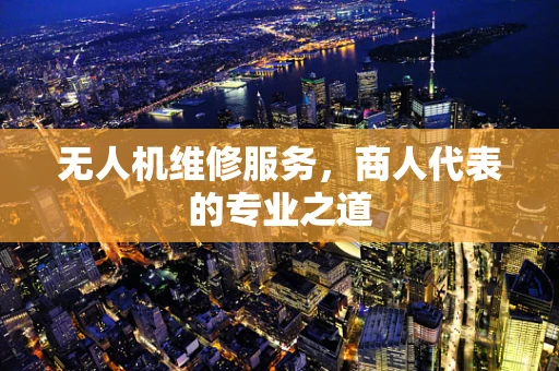 无人机维修服务，商人代表的专业之道