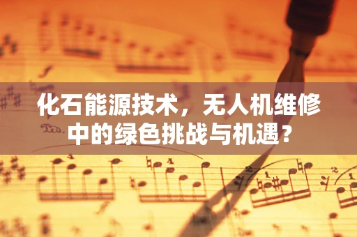 化石能源技术，无人机维修中的绿色挑战与机遇？