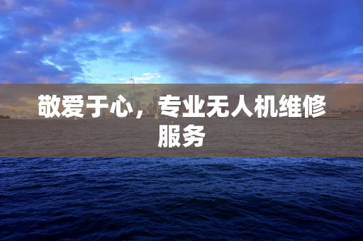 敬爱于心，专业无人机维修服务