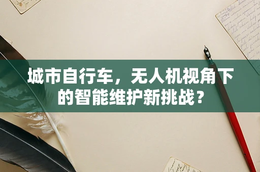 城市自行车，无人机视角下的智能维护新挑战？