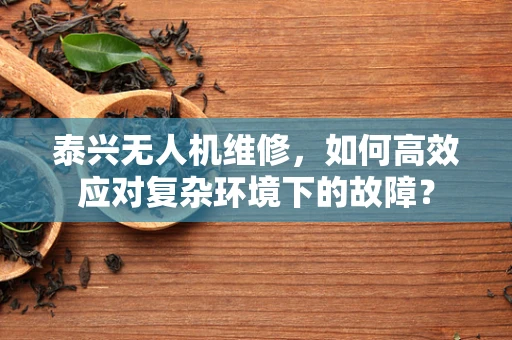 泰兴无人机维修，如何高效应对复杂环境下的故障？