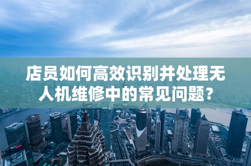 店员如何高效识别并处理无人机维修中的常见问题？