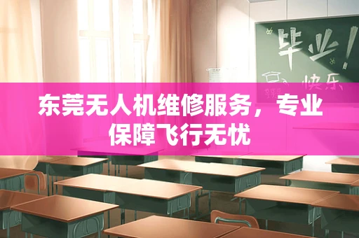 东莞无人机维修服务，专业保障飞行无忧
