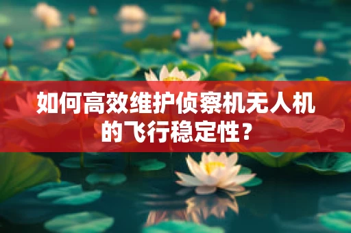 如何高效维护侦察机无人机的飞行稳定性？