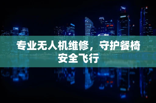 专业无人机维修，守护餐椅安全飞行