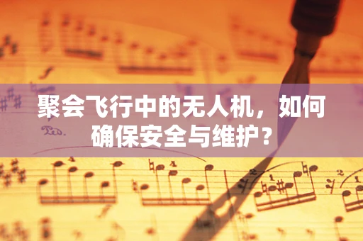聚会飞行中的无人机，如何确保安全与维护？