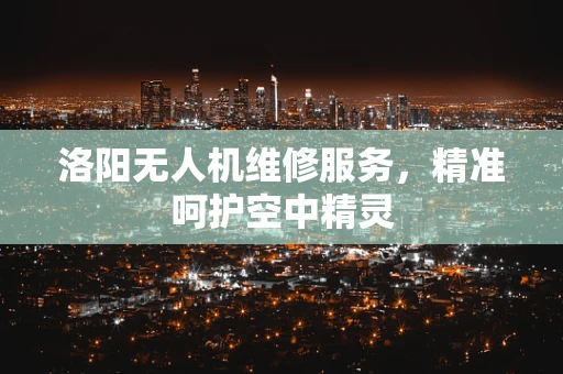 洛阳无人机维修服务，精准呵护空中精灵