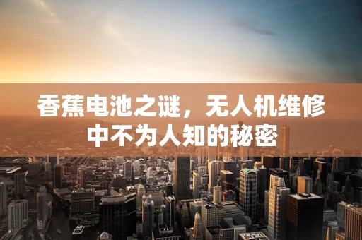香蕉电池之谜，无人机维修中不为人知的秘密