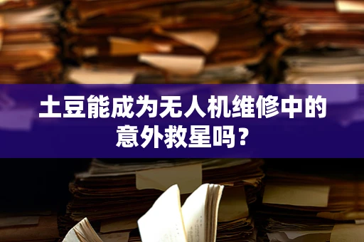 土豆能成为无人机维修中的意外救星吗？