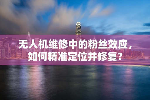 无人机维修中的粉丝效应，如何精准定位并修复？